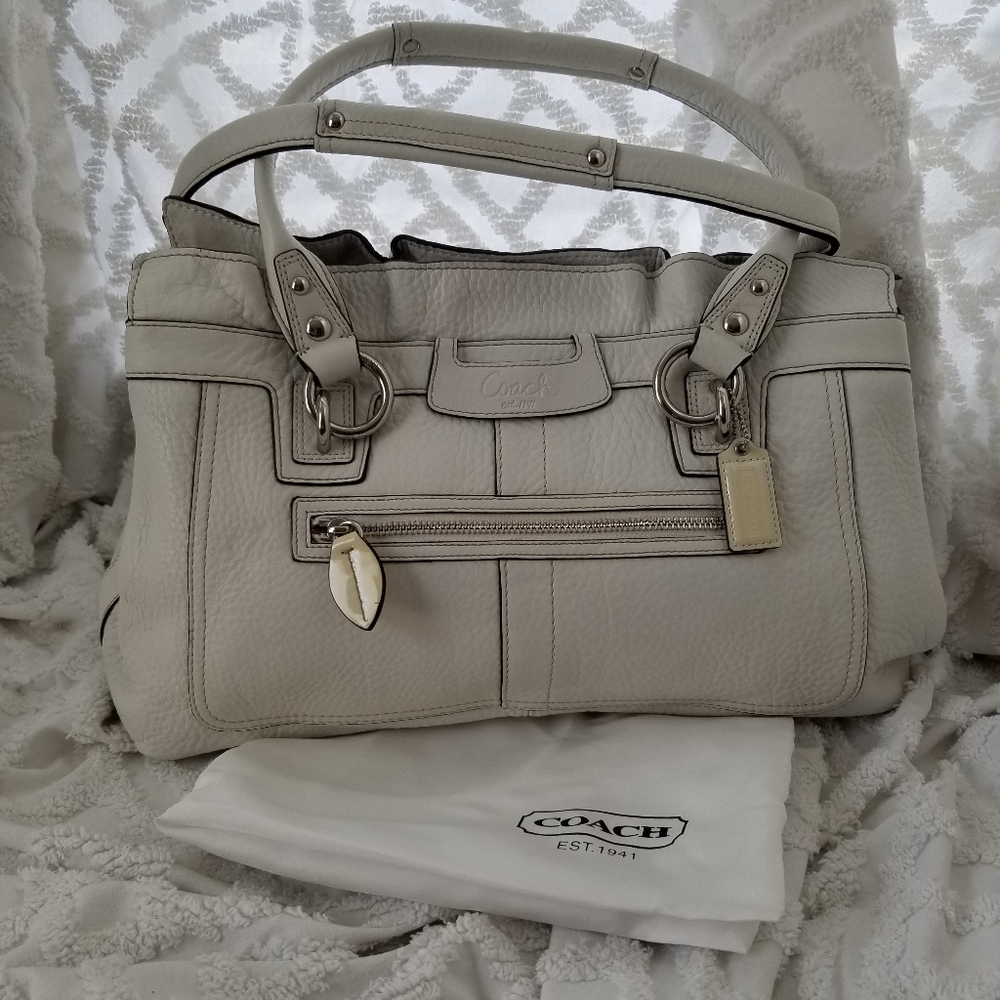 Coach White Handbag